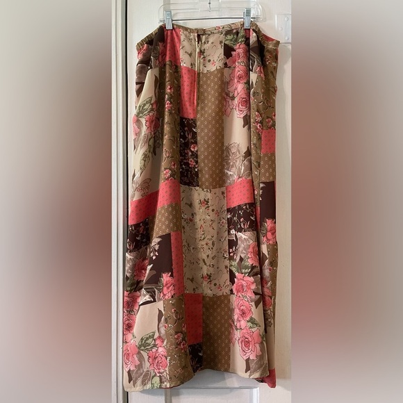 Vintage Floral Patchwork Two-Piece Set Size 16W - Picture 8 of 14